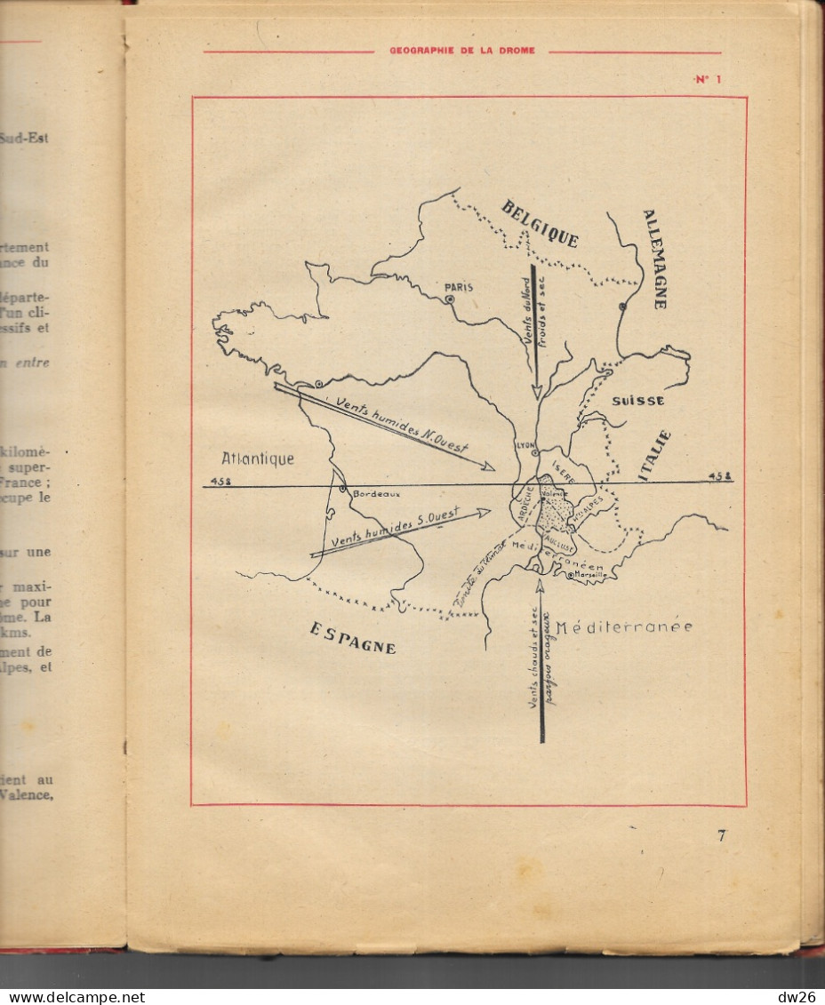 Livre De Géographie Département De La Drôme Par Lucien Sanson - Fin D'Etudes Primaires - 6-12 Years Old
