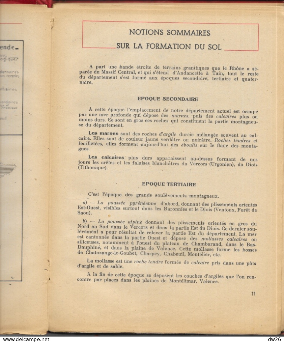 Livre De Géographie Département De La Drôme Par Lucien Sanson - Fin D'Etudes Primaires - 6-12 Years Old