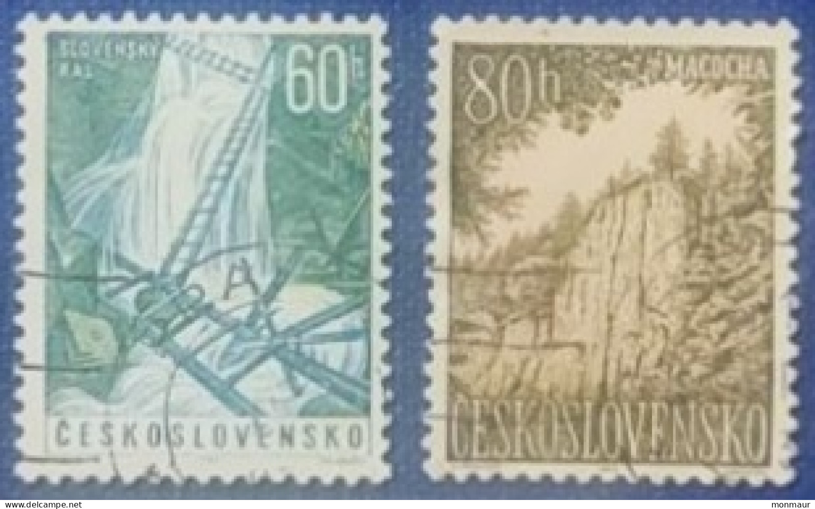 CECOSLOVACCHIA  1963 SLOVENSKY RAJ-MACOCHA PARADISI SLOVACCHI - Used Stamps