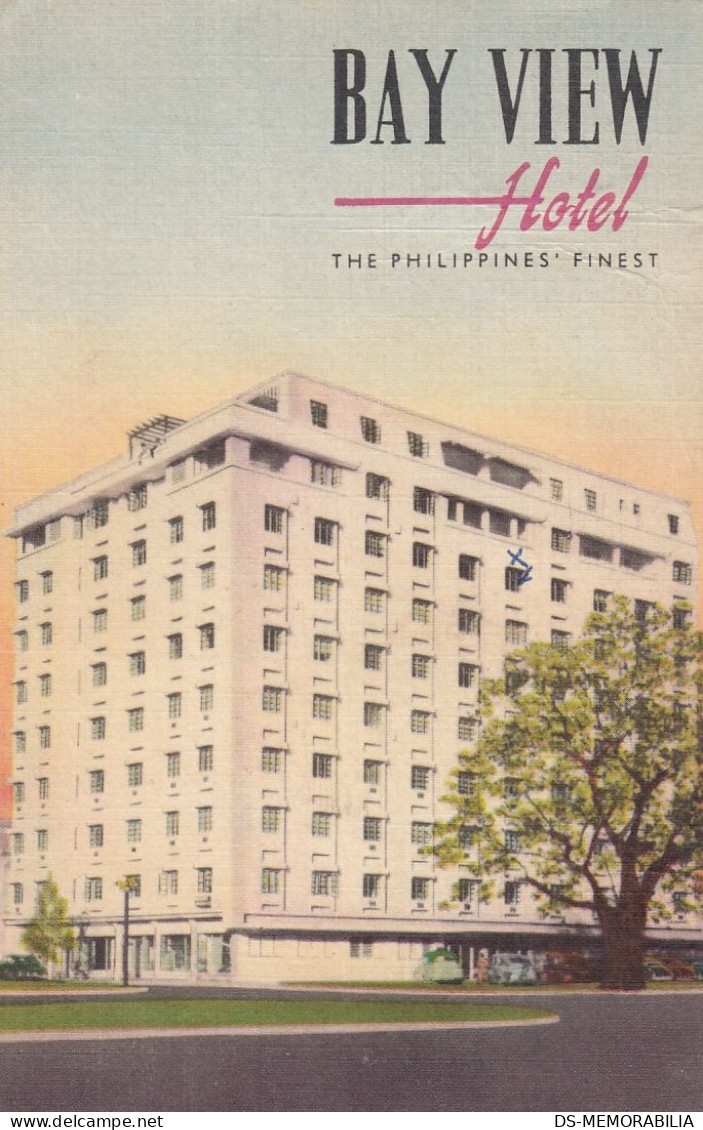 Philippines - Manila , Bay View Hotel 1962 - Filipinas