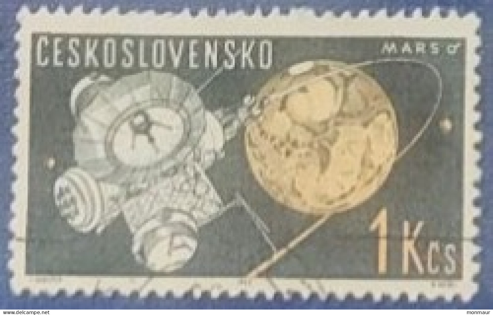 CECOSLOVACCHIA  1963 ESPLORAZIONE DELL'UNIVERSO MARTE - Used Stamps