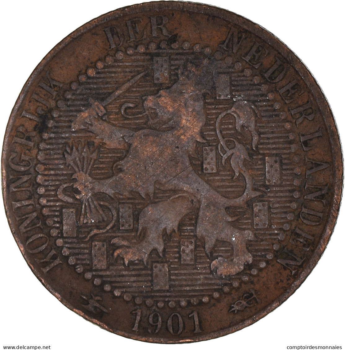 Monnaie, Pays-Bas, Cent, 1901 - 1 Centavos