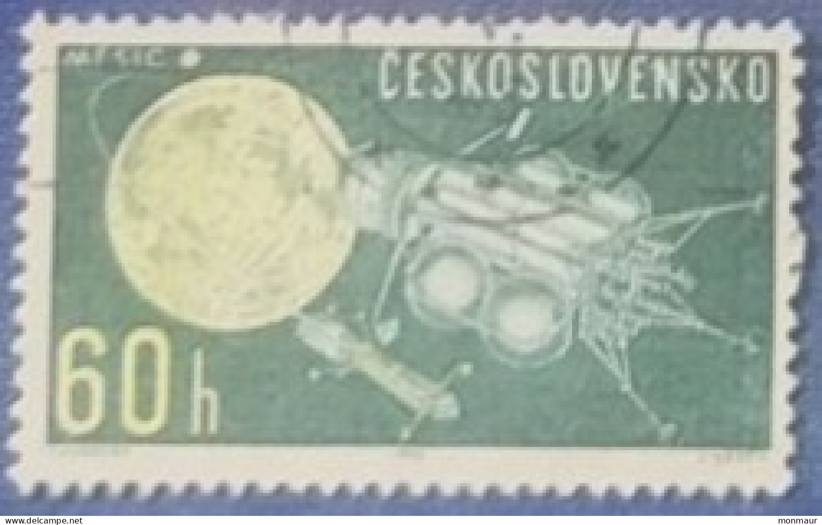 CECOSLOVACCHIA  1963 ESPLORAZIONE DELL'UNIVERSO LUNA - Gebraucht