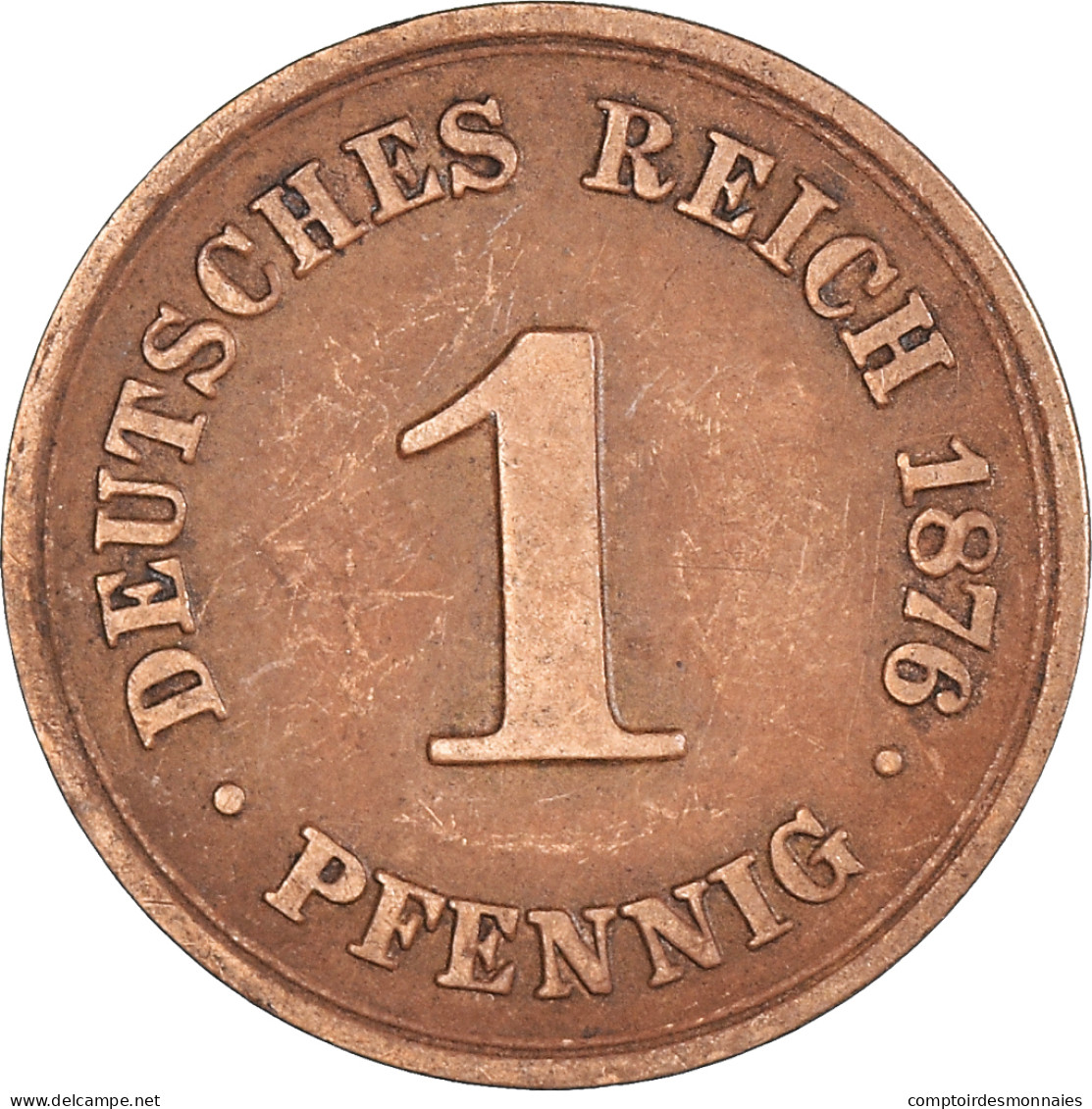 Monnaie, Empire Allemand, Pfennig, 1876 - 1 Pfennig