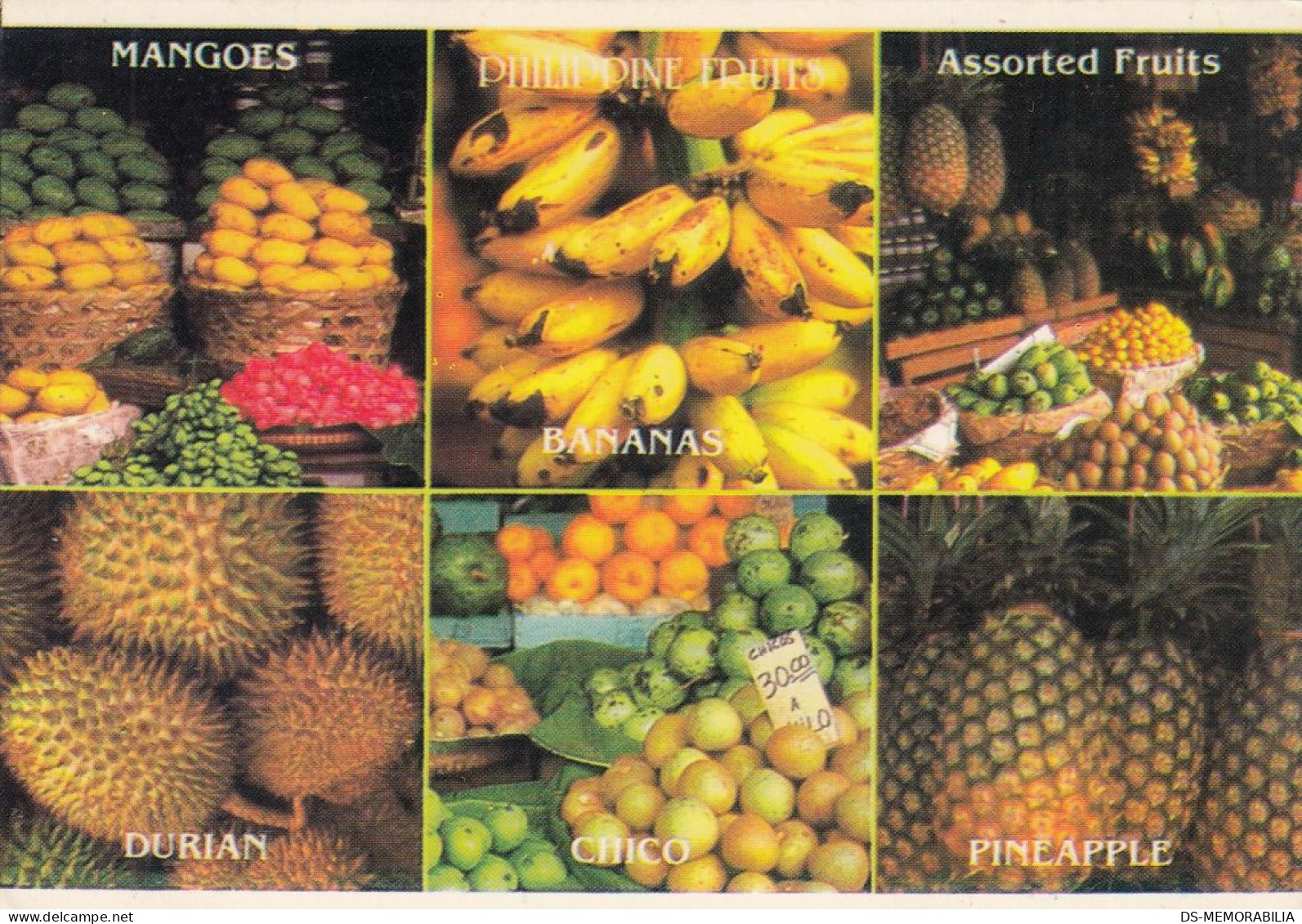 Philippines Fruits Mango Banana Durian Chico Pineapple - Philippines