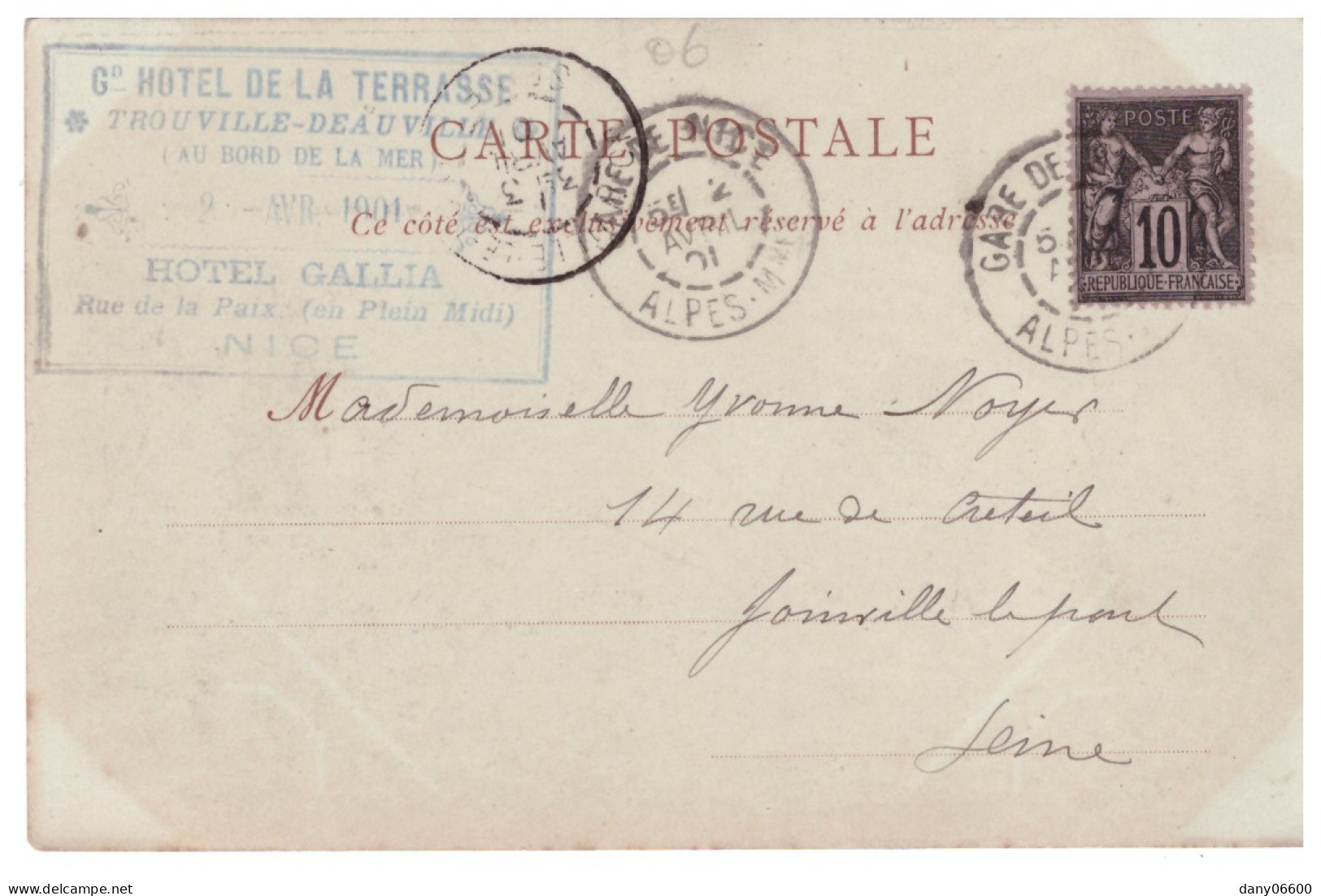 NICE - L'Avenue De La Gare (carte Animée) - Transport Ferroviaire - Gare