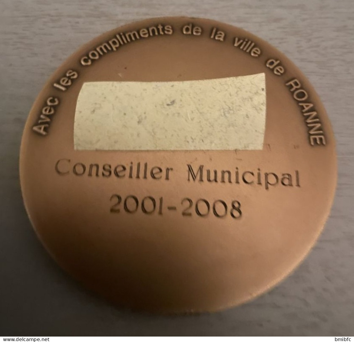 En Bronze - VILLE DE ROANNE - CRESCAM ET LUCEBO Avec Les Compliments De La Ville De ROANNE............... - Professionnels / De Société