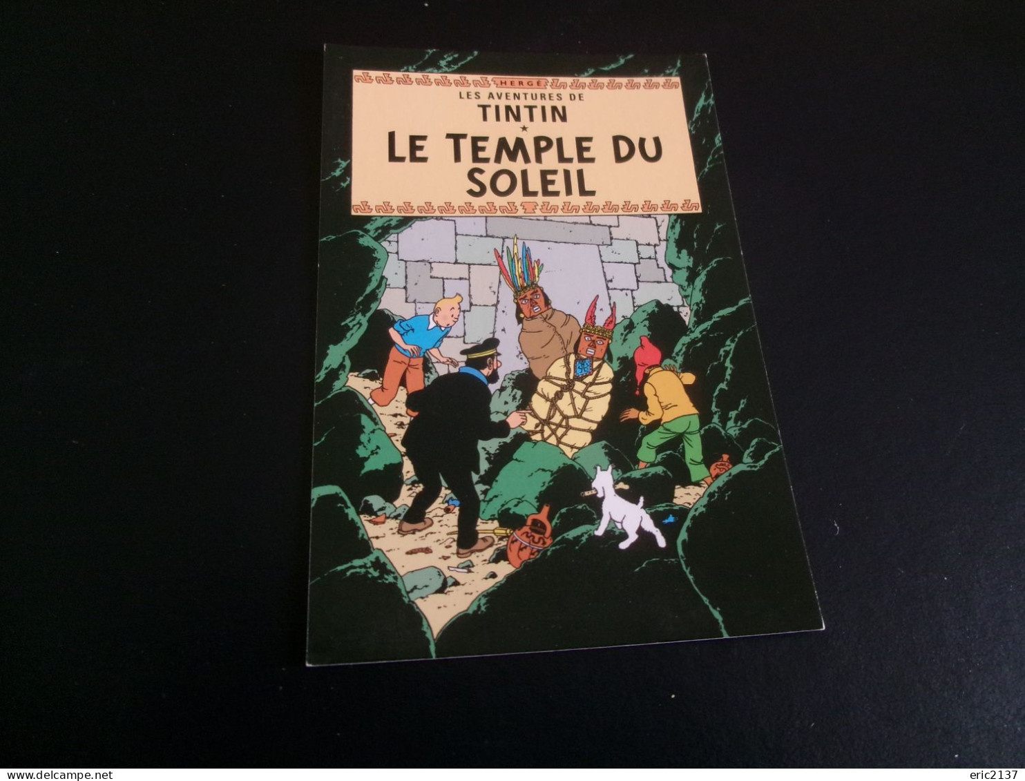 BELLE ILLUSTRATION.."LES AVENTURES DE TINTIN..LE TEMPLE DU SOLEIL"...par HERGE - Comics