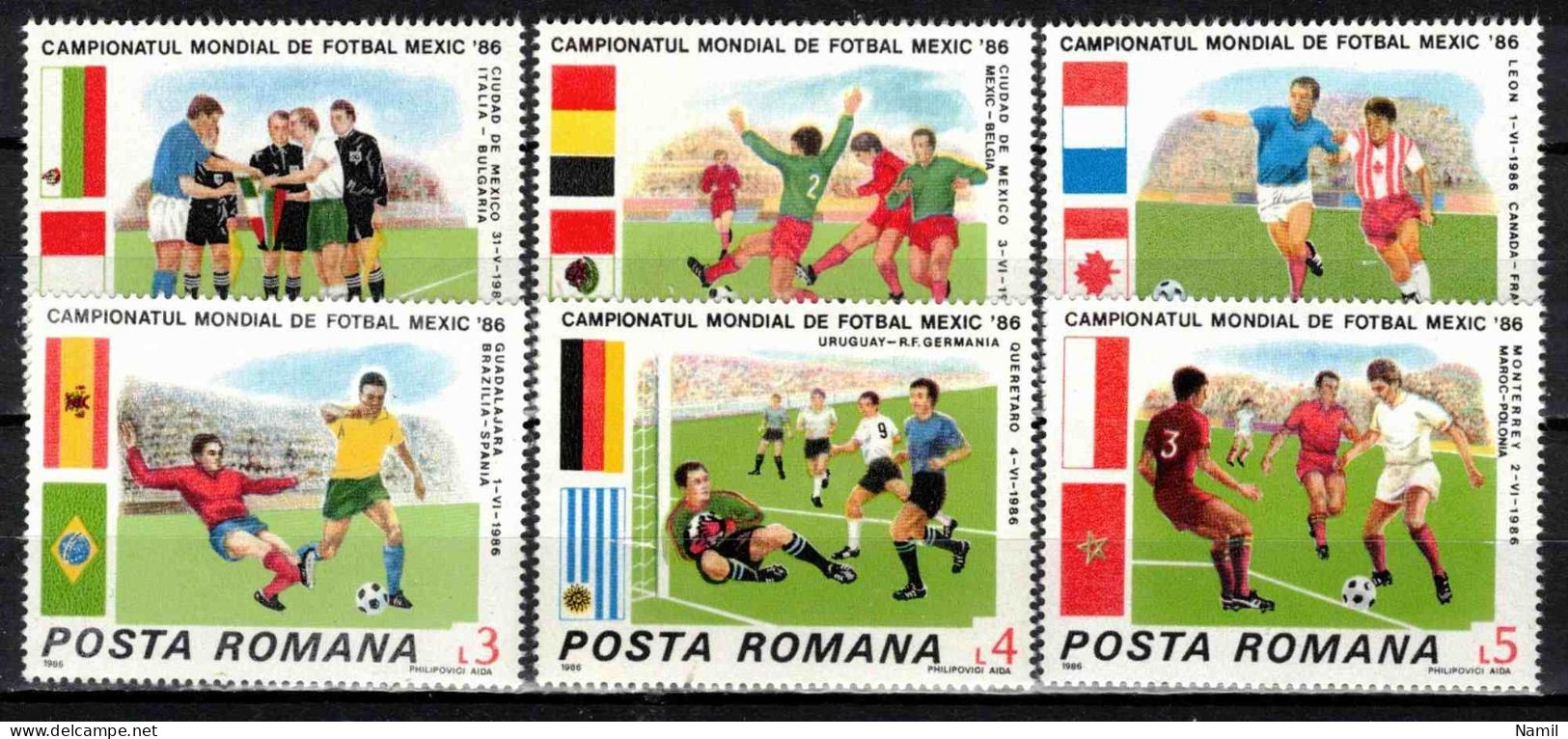 ** Roumanie 1986 Mi 4260-5 (Yv 3671-6), (MNH)** - Unused Stamps