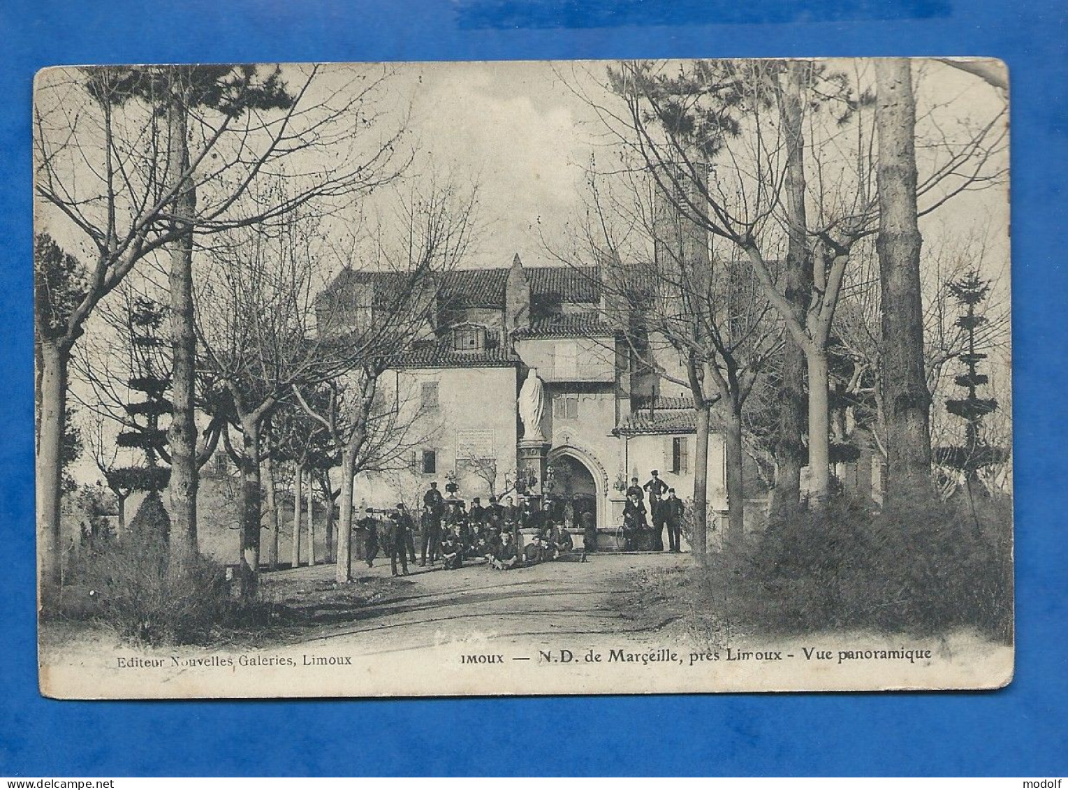 CPA - 11 - Limoux - N. D. De Marçeille - Vue Panoramique - Animée - Circulée En 1913 - Limoux
