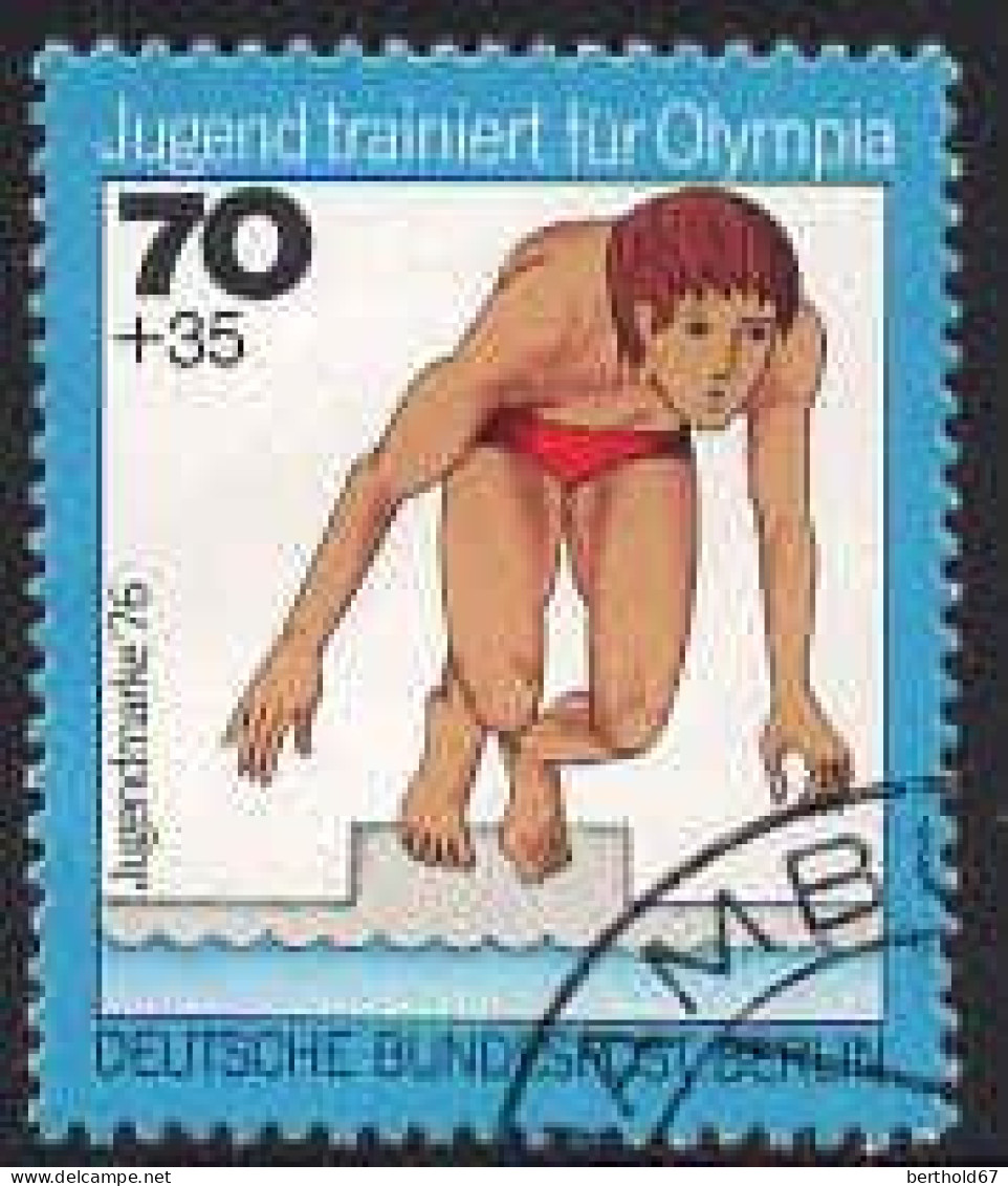 Berlin Poste Obl Yv:484 Mi:520 Jugendmarke Natation (Beau Cachet Rond) (Thème) - Swimming