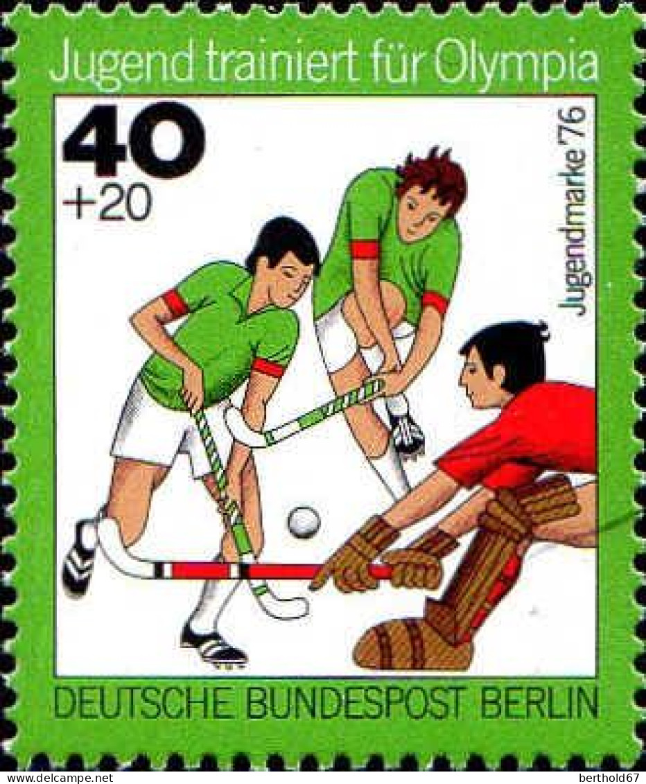 Berlin Poste N** Yv:482 Mi:518 Jugendmarke Hockey Sur Glace (Thème) - Hockey (Field)