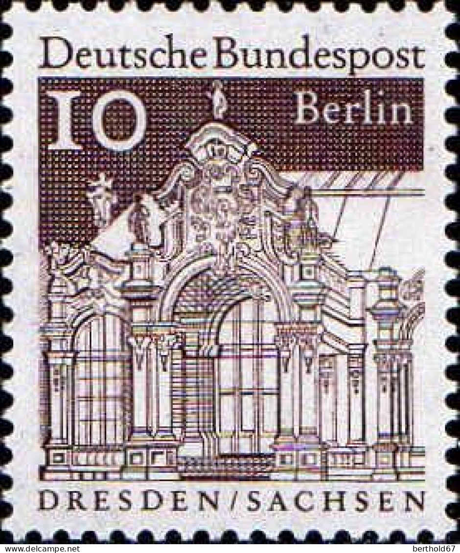 Berlin Poste N** Yv:271 Mi:272 Zwinger Dresden Sachsen (Thème) - Monuments