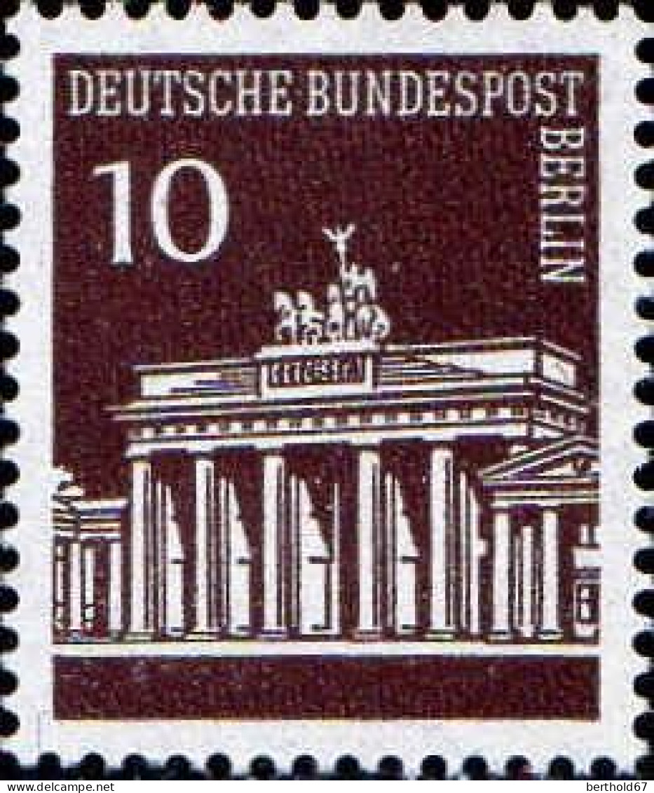 Berlin Poste N** Yv:257 Mi:286 Brandenburgertor Berlin (Thème) - Monumenten