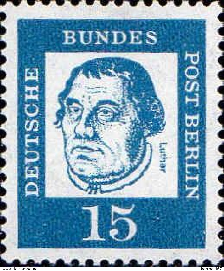Berlin Poste N** Yv:182 Mi:203 Martin Luther (Thème) - Théologiens