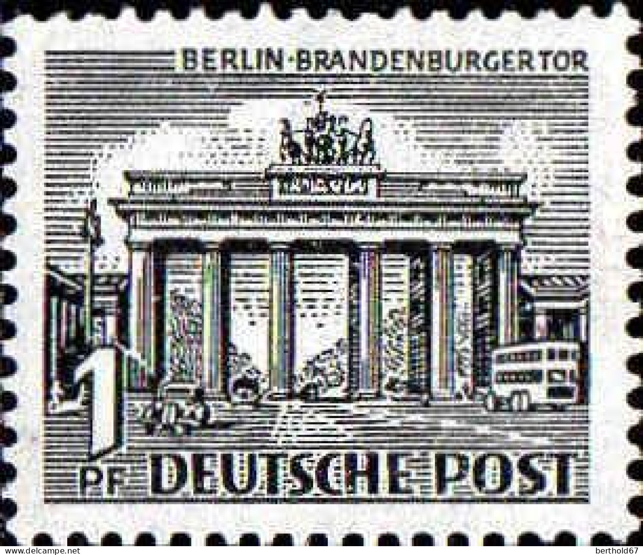 Berlin Poste N** Yv: 28 Mi:42 Berlin Brandenburger Tor (Thème) - Monuments