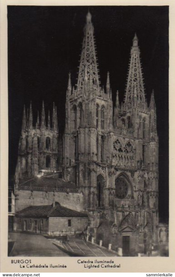 31697 - Spanien - Burgos - La Cathedrale Iluminee - Ca. 1955 - Burgos