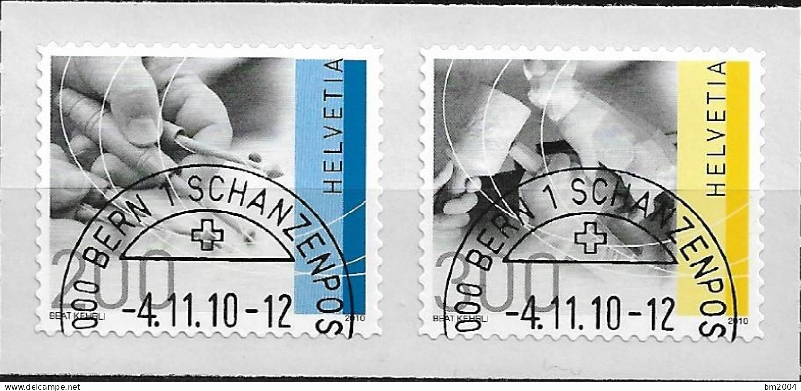 2010  Schweiz   Mi. 2175-6 FD-used   Traditionelles Handwerk - Used Stamps