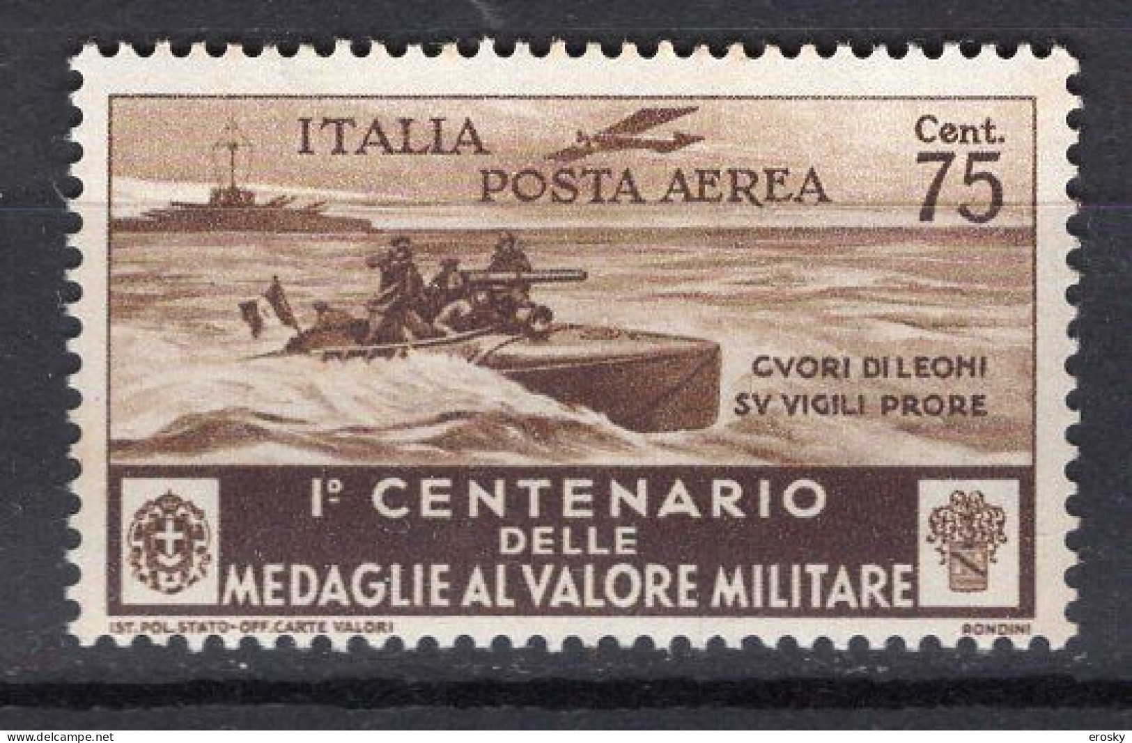 Z5917 - ITALIA REGNO SASSONE Aerea N°76 * - Luchtpost