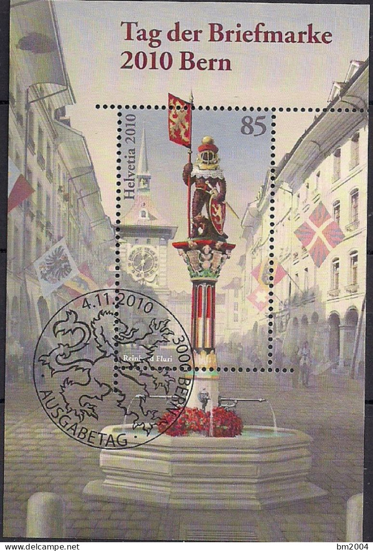 2010  Schweiz   Mi. Bl. 46  FD-used   Tag Der Briefmarke – Bern - Oblitérés