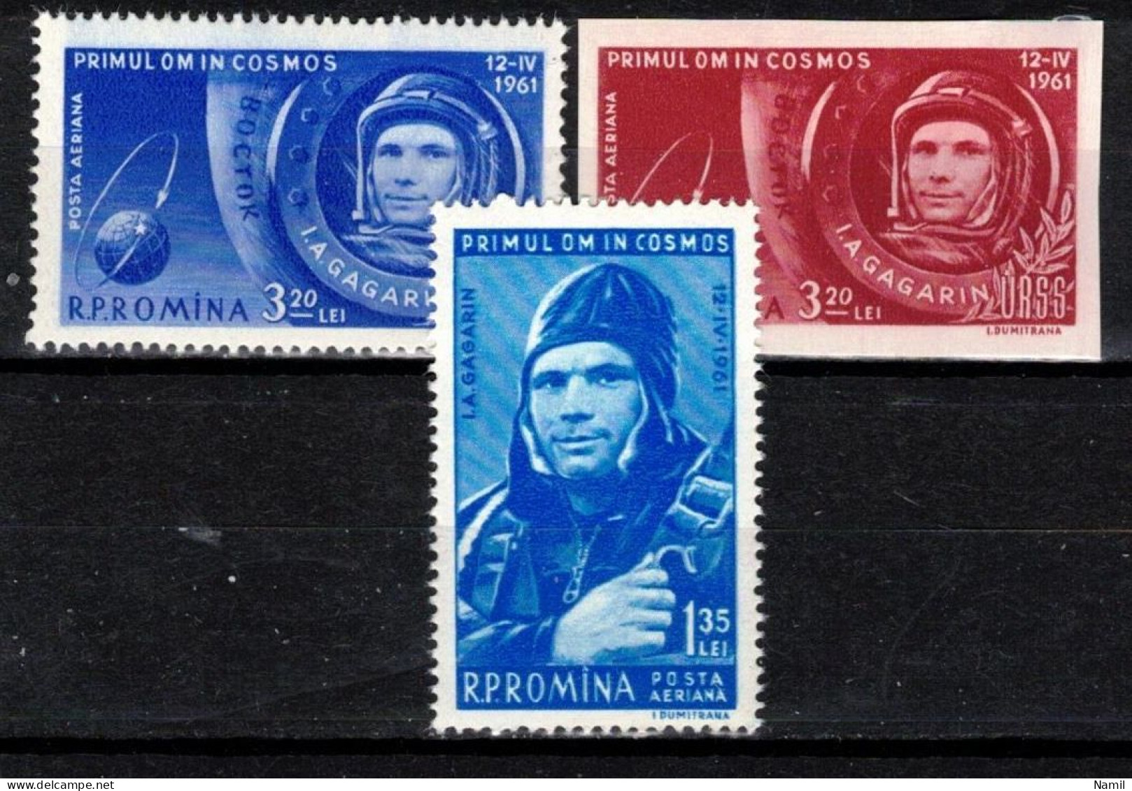 ** Roumanie 1961 Mi 1962-4 (Yv PA 141-3), (MNH)** - Ungebraucht