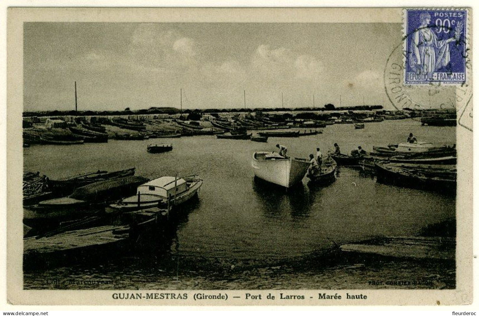 33 - B54583CPA - GUJAN MESTRAS - BASSIN ARCACHON - Port De Larros - Marée Haute - Très Bon état - GIRONDE - Gujan-Mestras