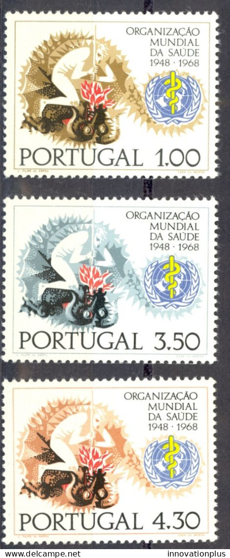 Portugal Sc# 1025-1027 MNH 1968 WHO 20th - Neufs