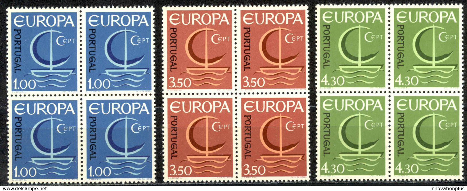 Portugal Sc# 980-982 MNH Block/4 1966 Europa - Neufs