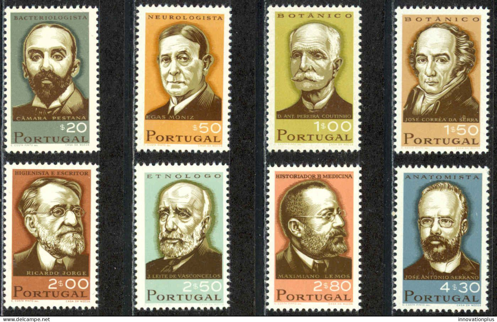 Portugal Sc# 983-990 MNH 1966 Portraits - Neufs