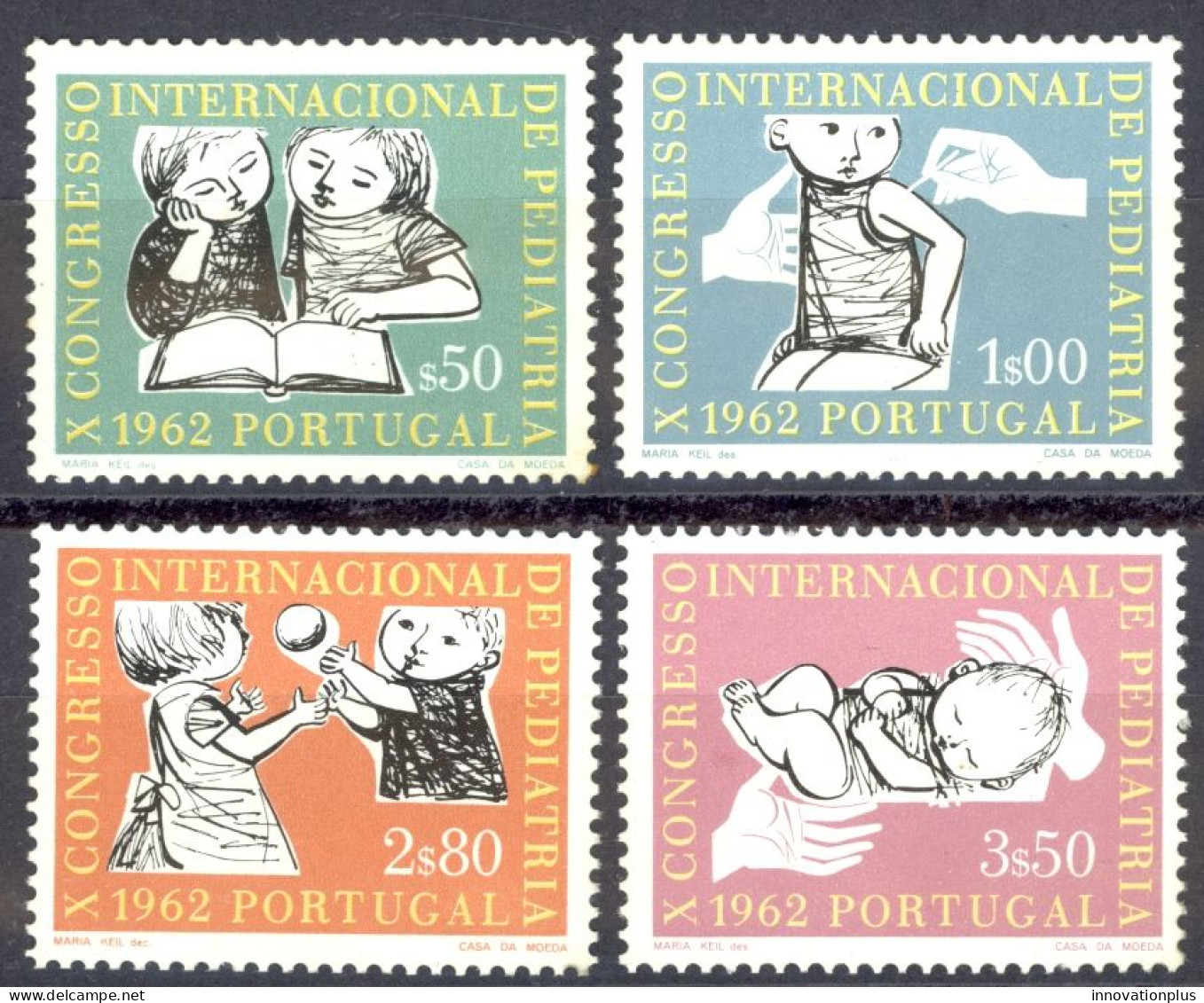 Portugal Sc# 891-894 MNH 1962 Pediatrics - Nuevos