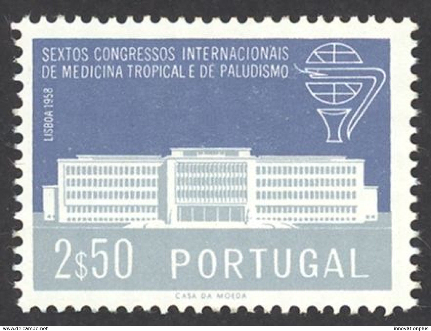 Portugal Sc# 837 MH 1958 2.50e Tropical Medicine Instute - Unused Stamps