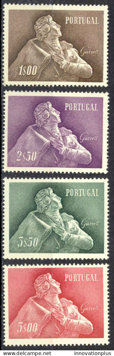 Portugal Sc# 824-827 MH 1957 J.B. Almeida Garrett - Unused Stamps