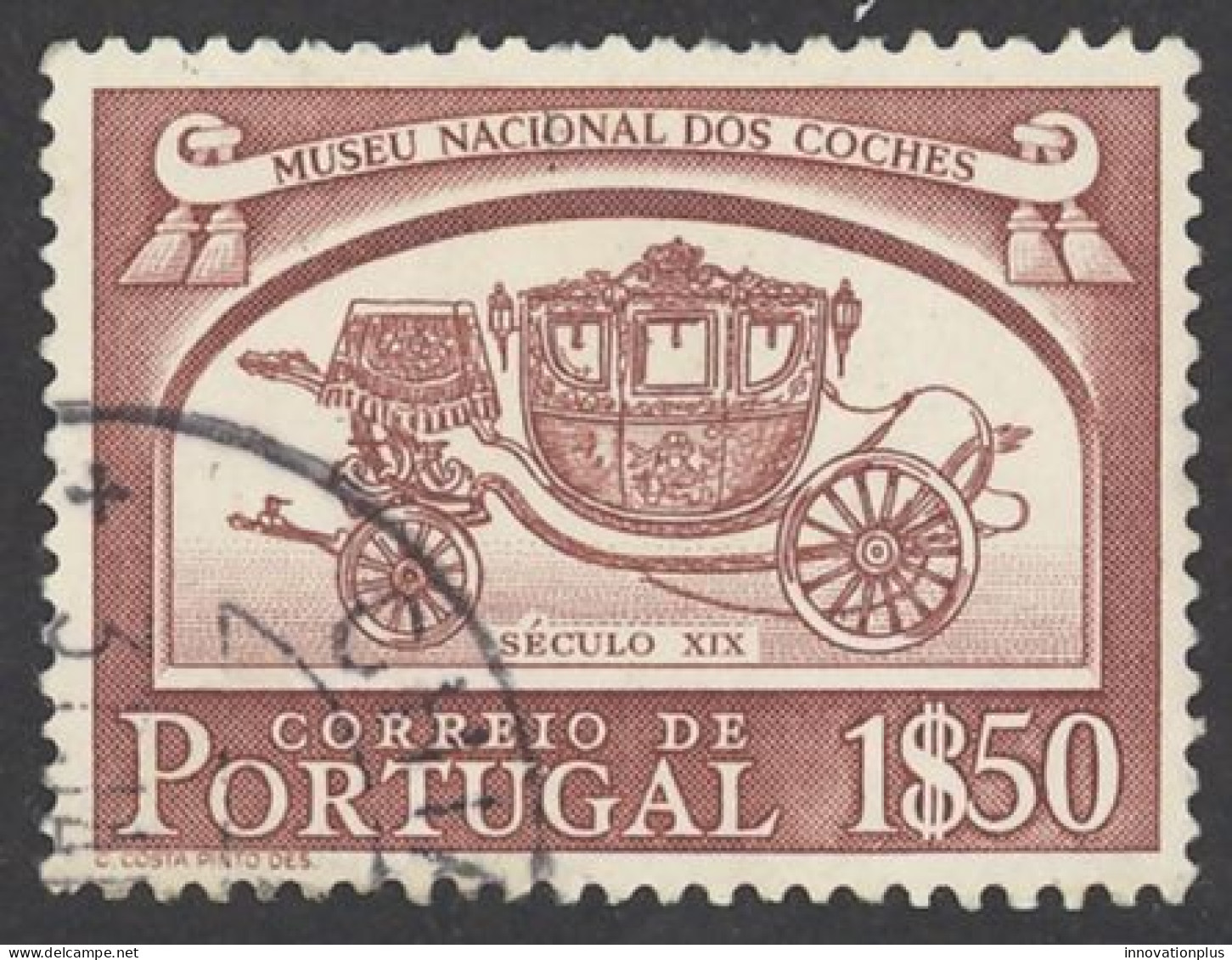 Portugal Sc# 744 Used 1952 1.40e Coaches - Usado