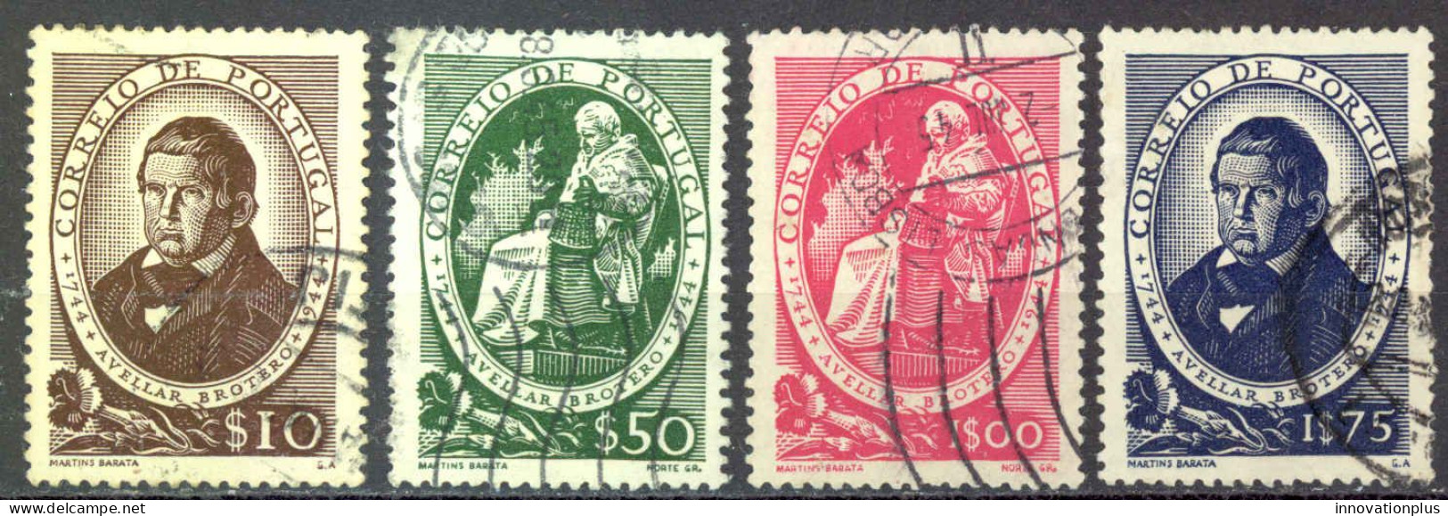 Portugal Sc# 638-641 Used (a) 1944 Avellar Brotero 200th - Used Stamps