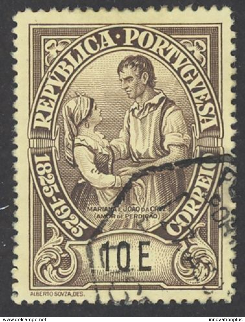 Portugal Sc# 375 Used (b) 1925 10e Camillo Castello-Branco - Usati