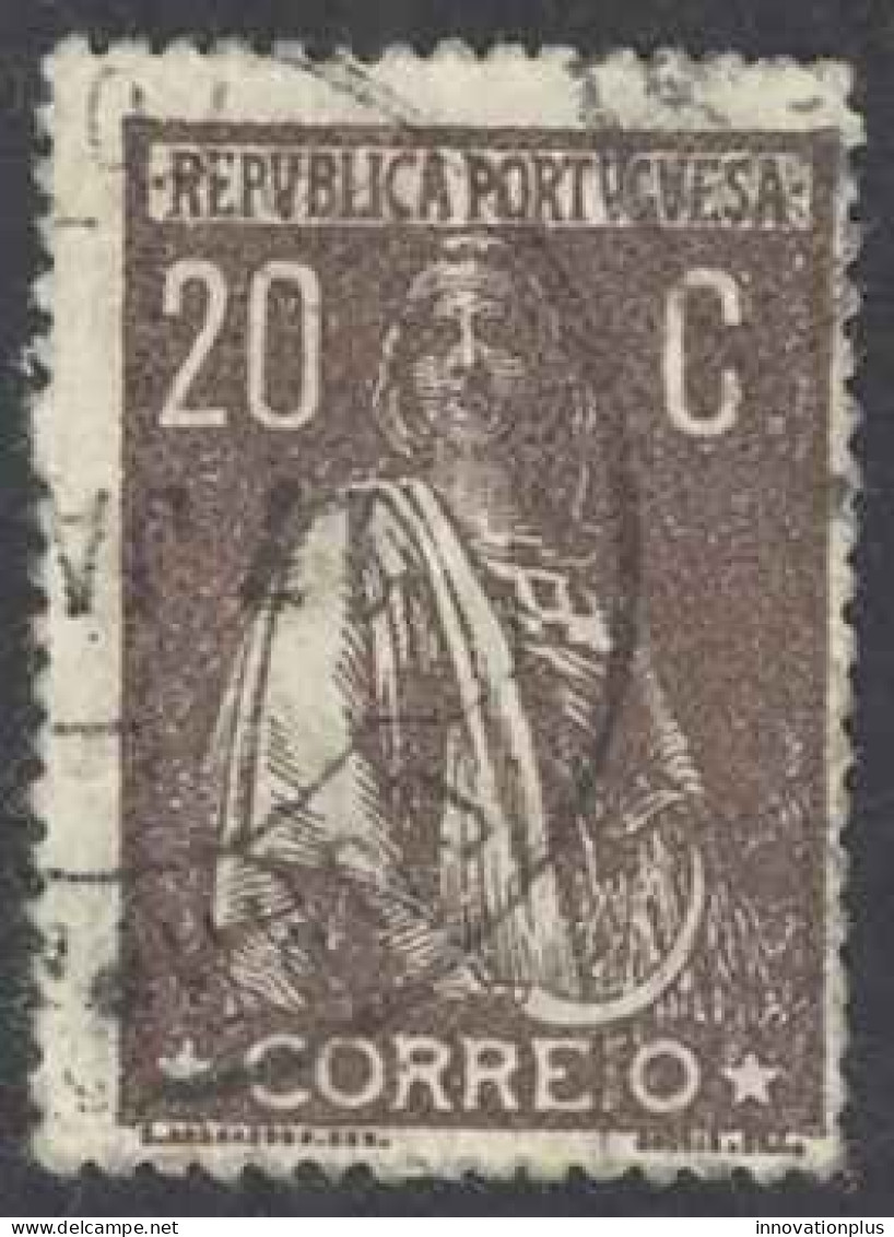 Portugal Sc# 248 Used Perf 15X14 1920 20c Chocolate Ceres - Used Stamps