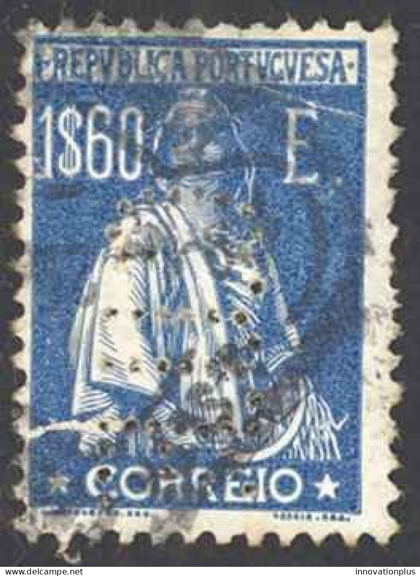 Portugal Sc# 298N Used Perf 12X11.5 1924 1.60e Deep Blue Ceres - Usati