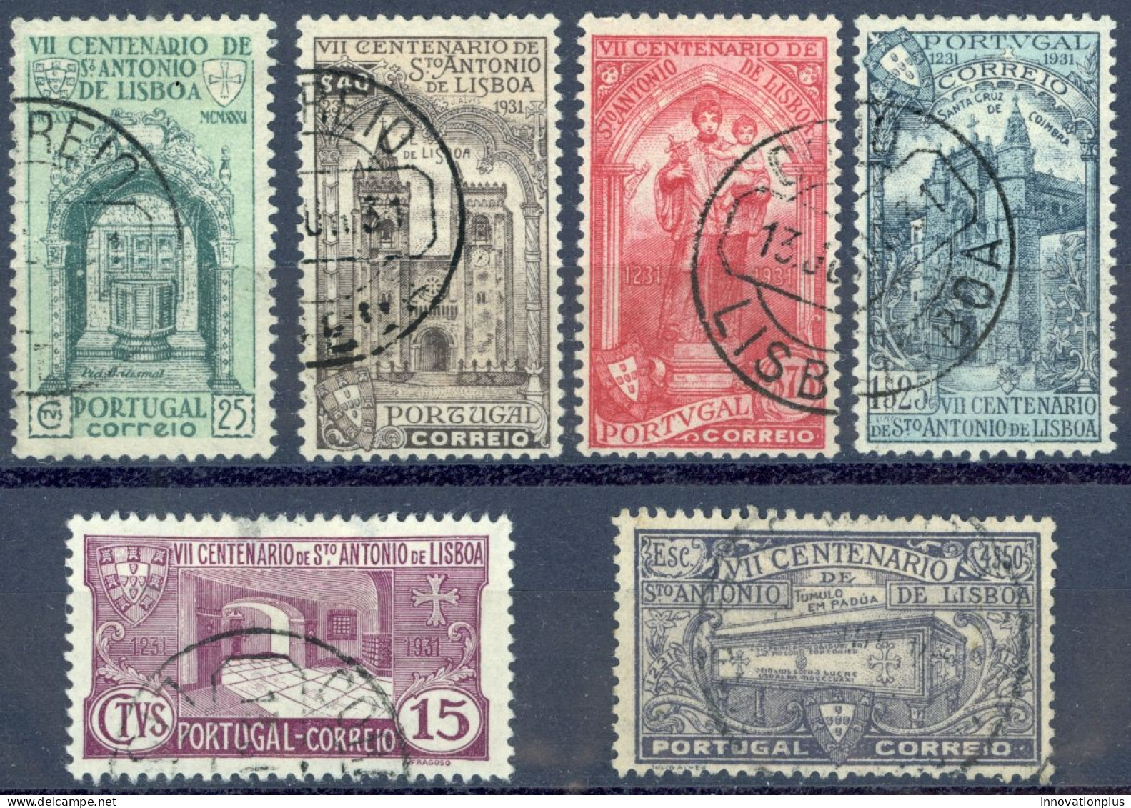 Portugal Sc# 528-533 Used (a) 1931 St. Anthony - Oblitérés