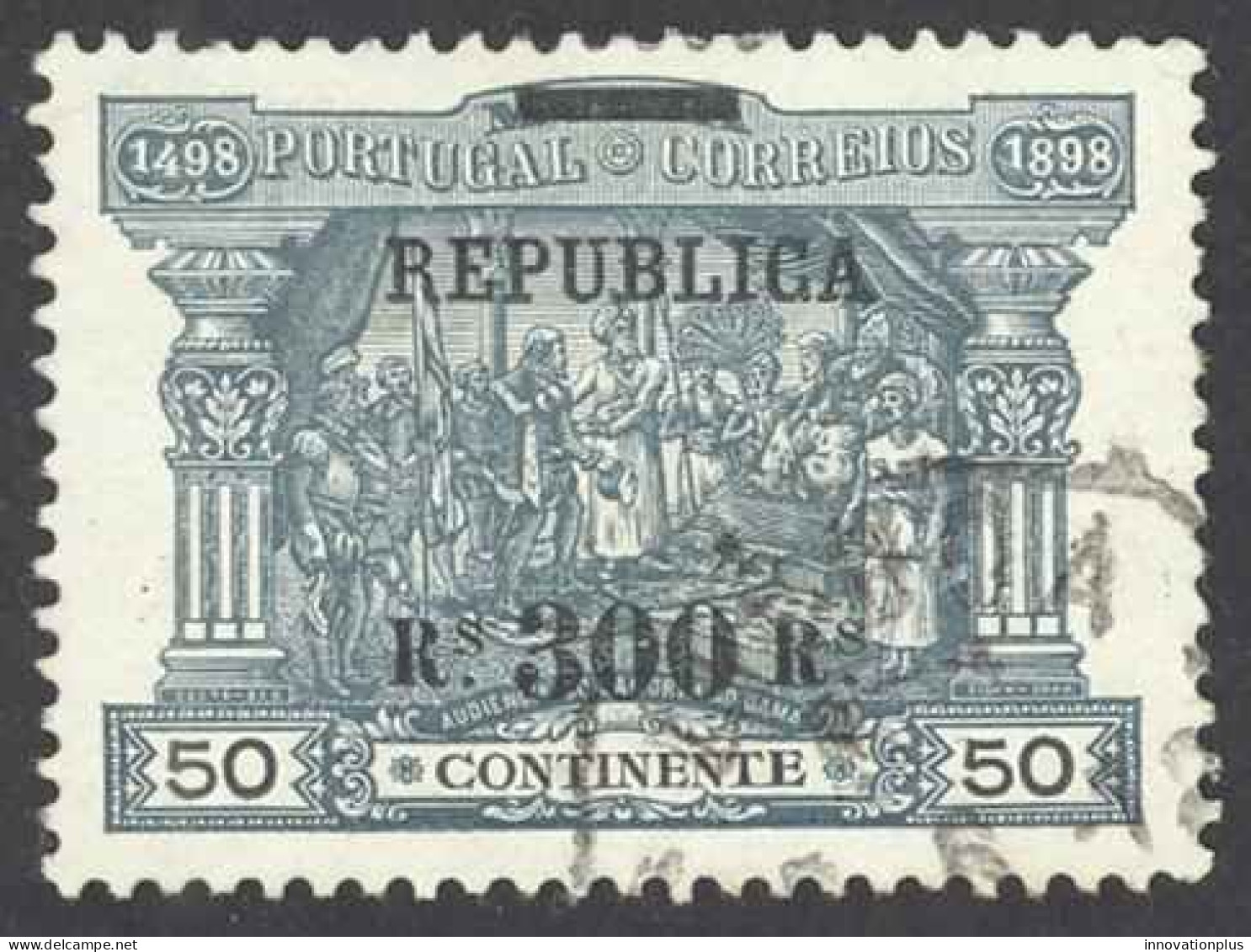 Portugal Sc# 197 Used (b) 1911 300r On 50r Overprint Postage Due - Oblitérés
