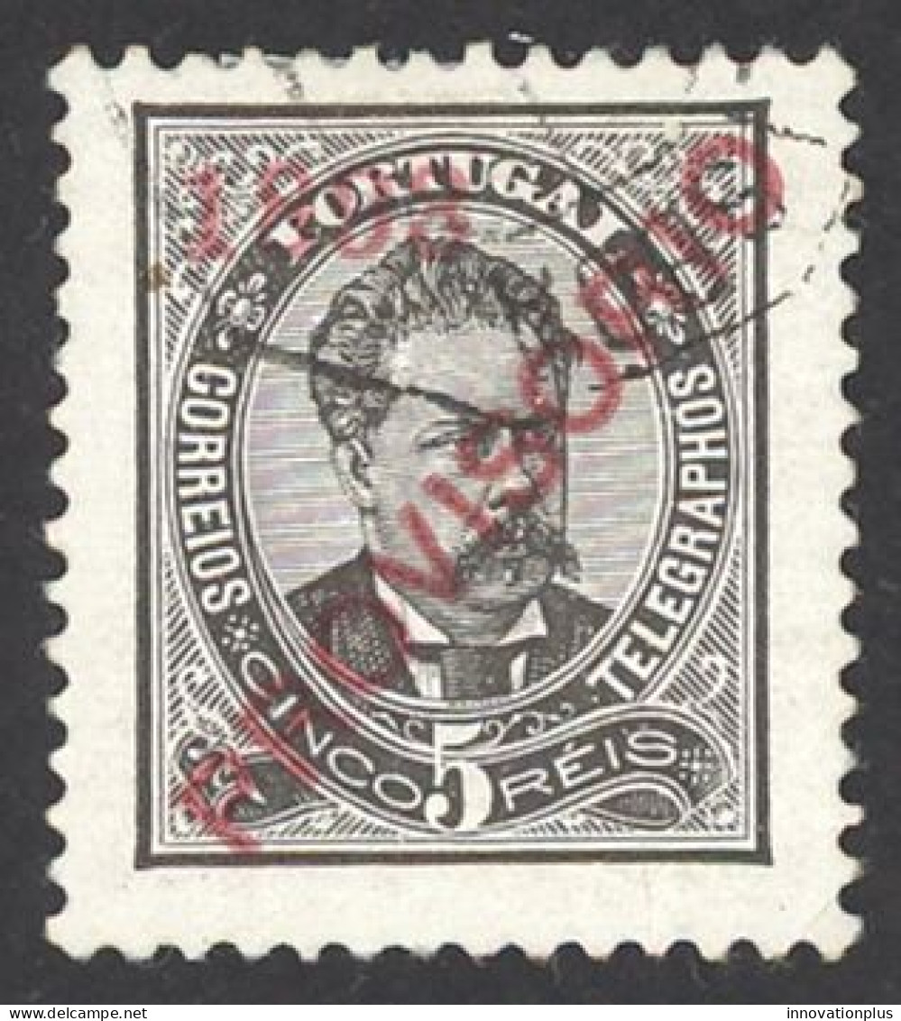 Portugal Sc# 88 Used 1893 5r Overprint King Luiz - Used Stamps