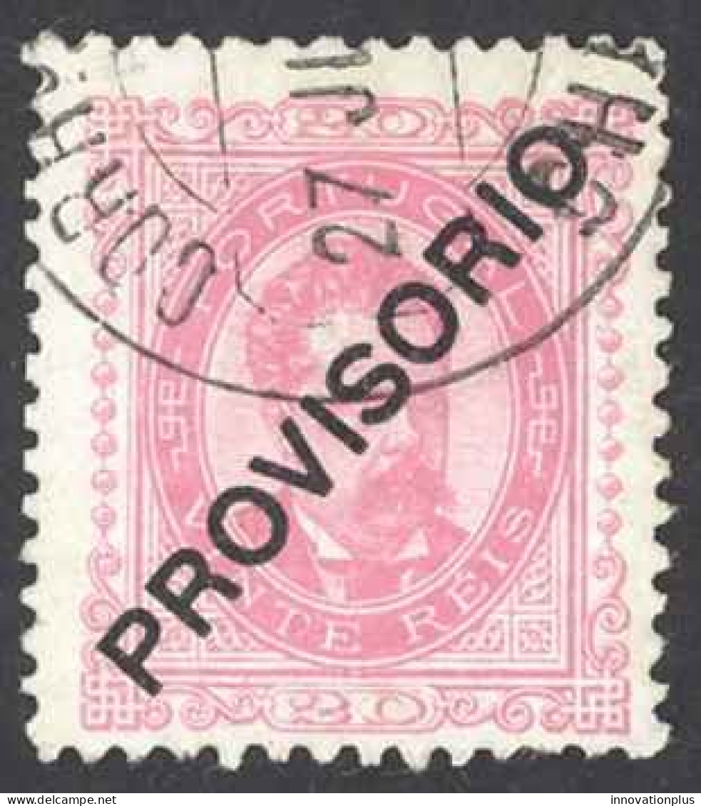 Portugal Sc# 83 Used (a) 1892-1893 20r Overprint King Luiz - Gebruikt