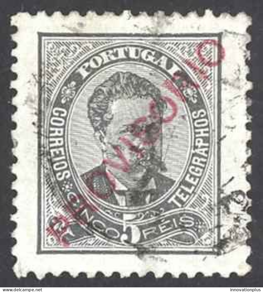 Portugal Sc# 81 Used (a) 1892-1893 5r Overprint King Luiz - Used Stamps