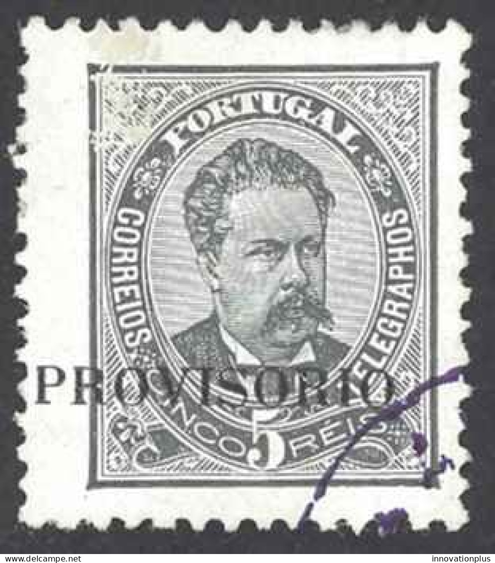 Portugal Sc# 79 Used (a) 1892 5r Overprint King Luiz - Gebruikt