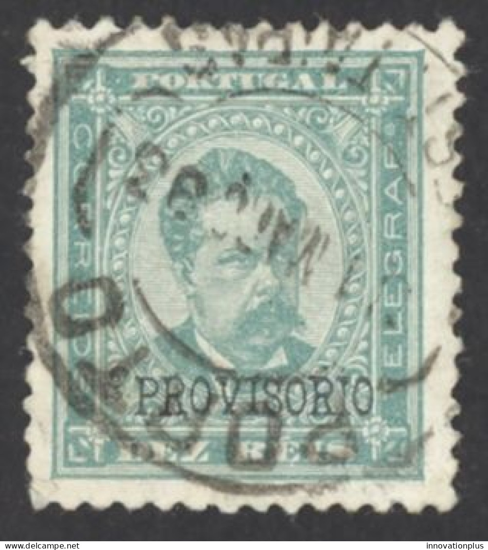 Portugal Sc# 80 Used (b) 1892 10r Overprint King Luiz - Oblitérés