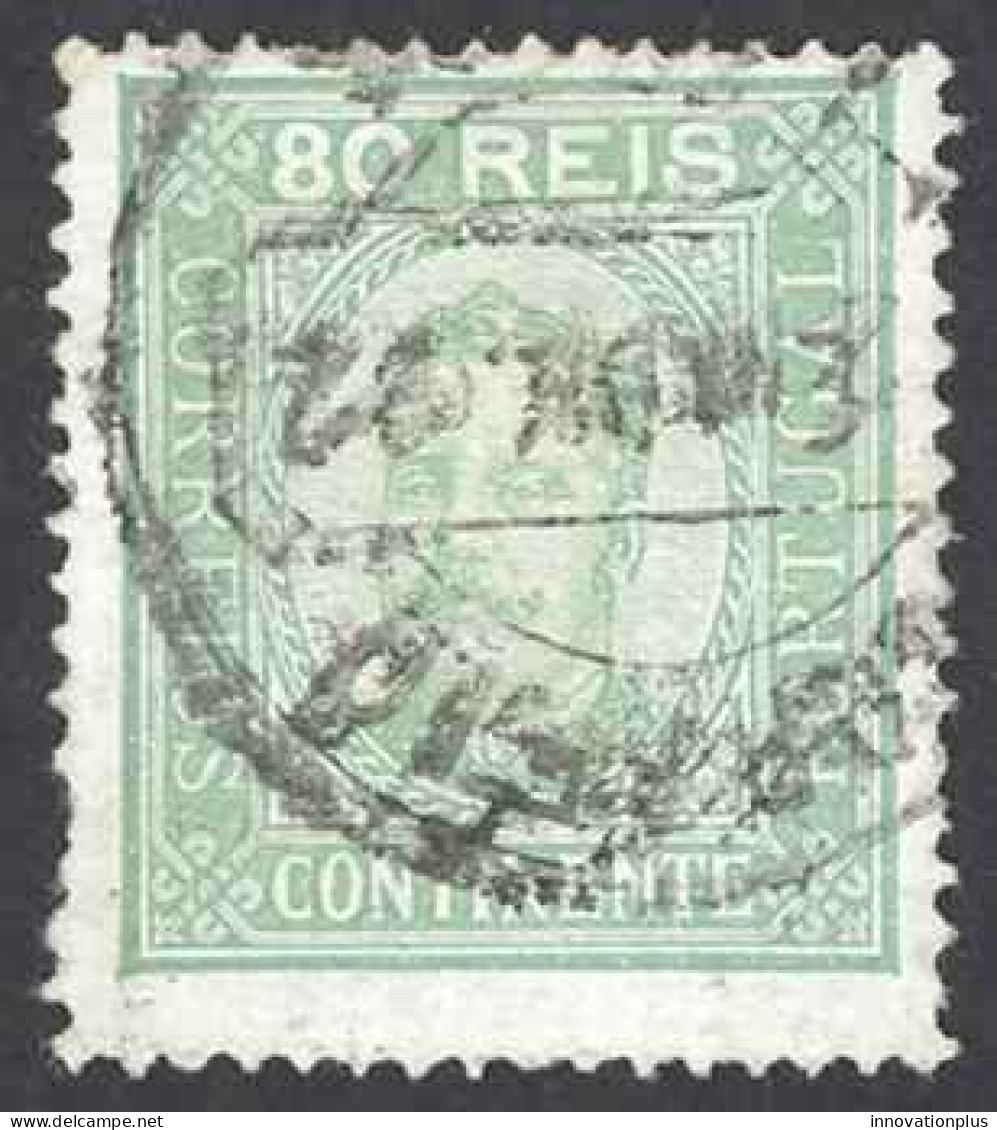 Portugal Sc# 74a Used 1892-1893 80r King Carlos - Gebraucht