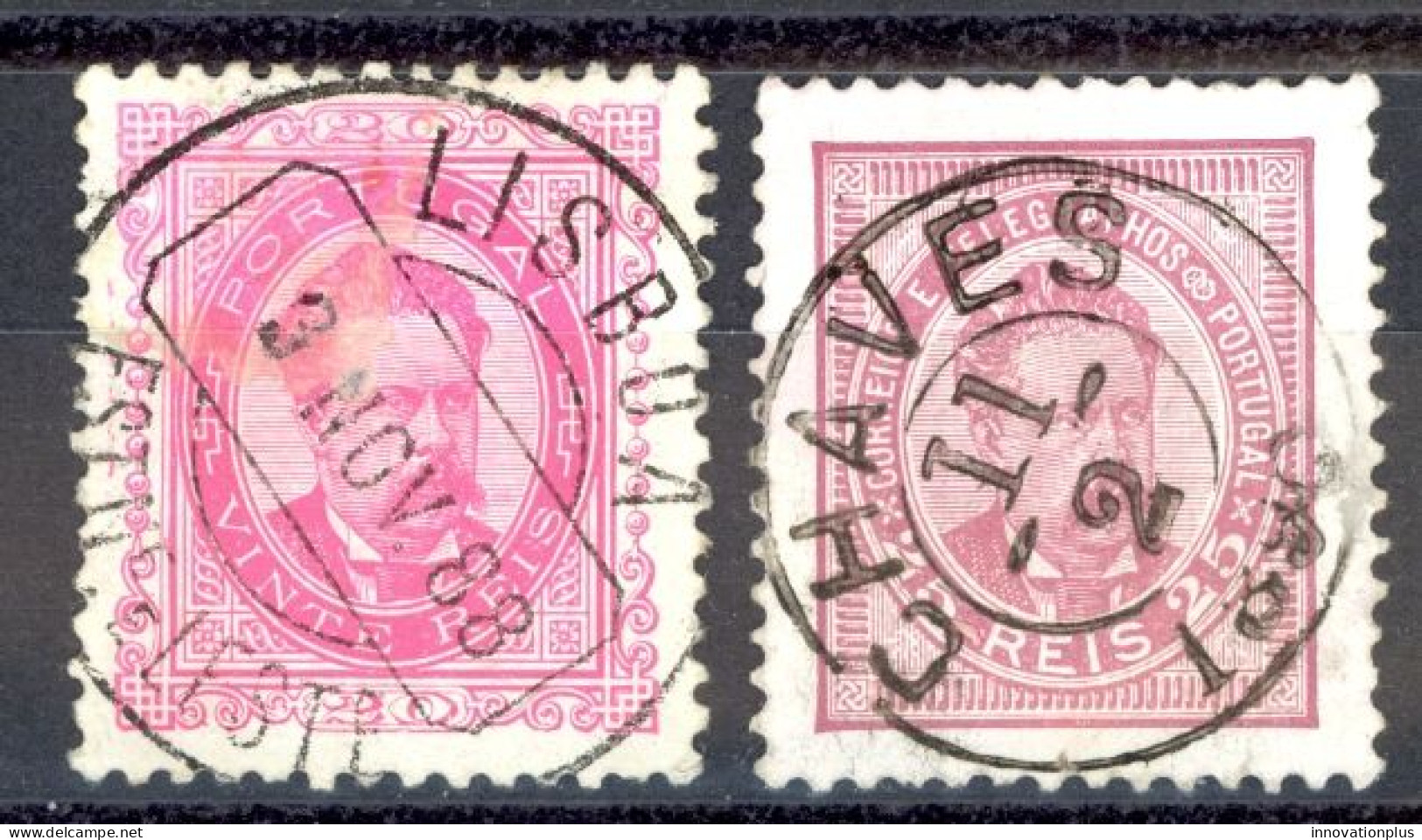 Portugal Sc# 64, 66 Used 1887 King Luiz - Gebraucht