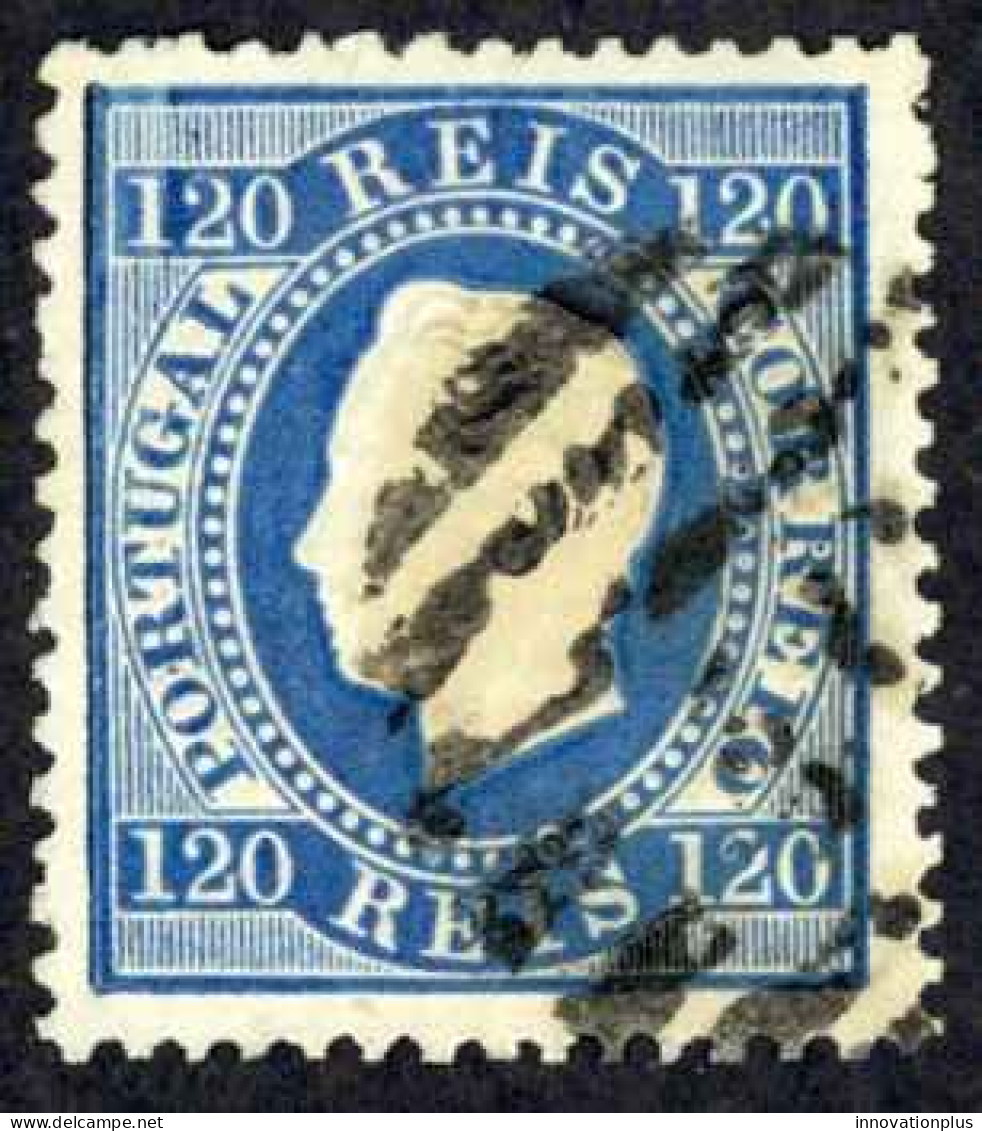 Portugal Sc# 46 Used 1871 120r King Luiz - Oblitérés