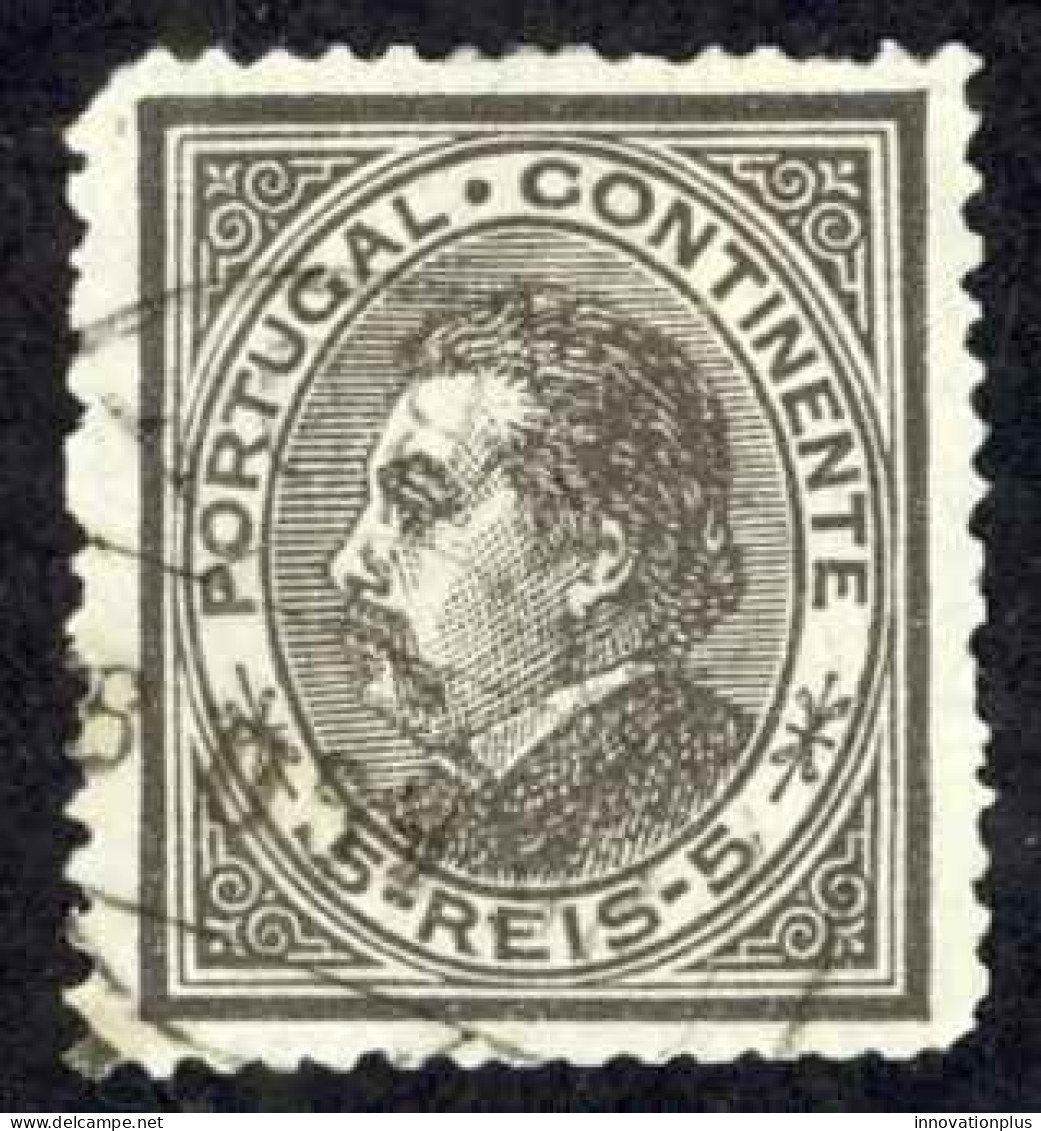 Portugal Sc# 52 Used (a) 1880-1881 5r King Luiz - Oblitérés