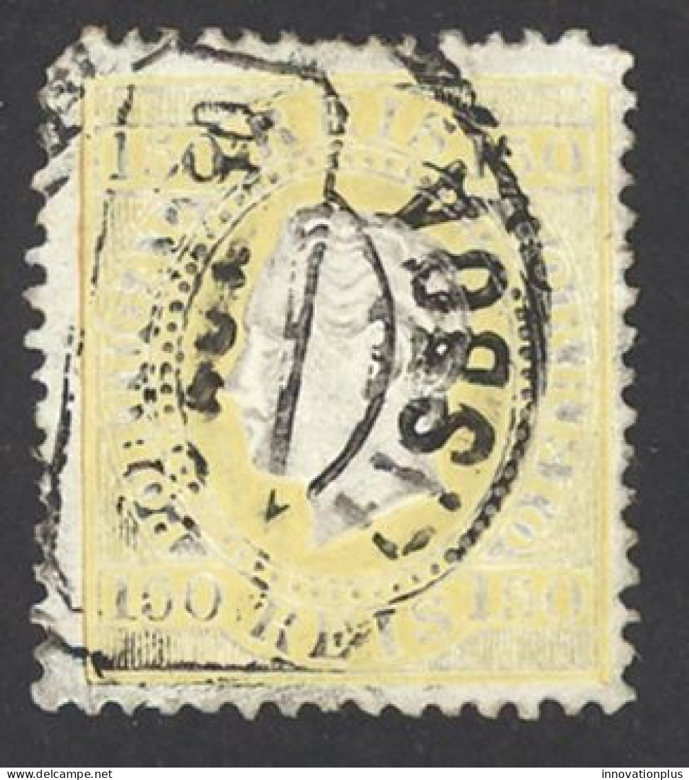 Portugal Sc# 48b Used (a) 1880 150r Yellow King Luiz - Gebraucht