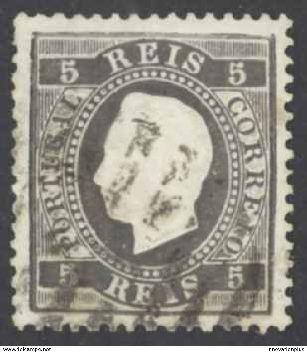 Portugal Sc# 34 Used (c) 1870-1884 5r King Luiz - Gebruikt